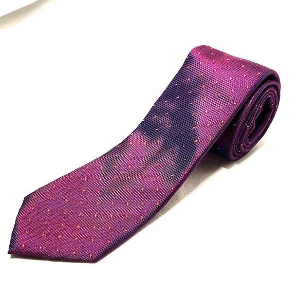 Kenneth Cole Awearness Silk Men's Tie Burgundy Geometric Size X-Long NEW - Picture 1 of 16